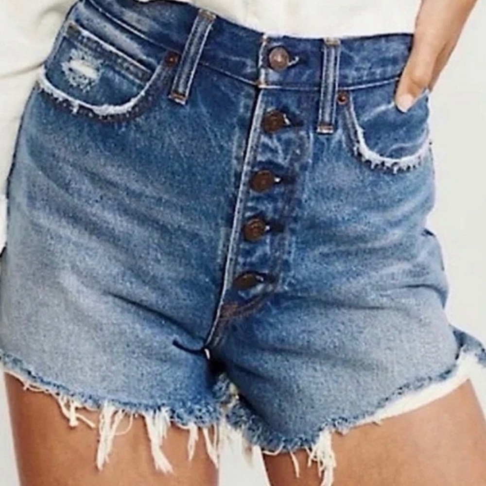 Abercrombie & Fitch Exposed Button Fly Natural Rise Shorts 28 / 6